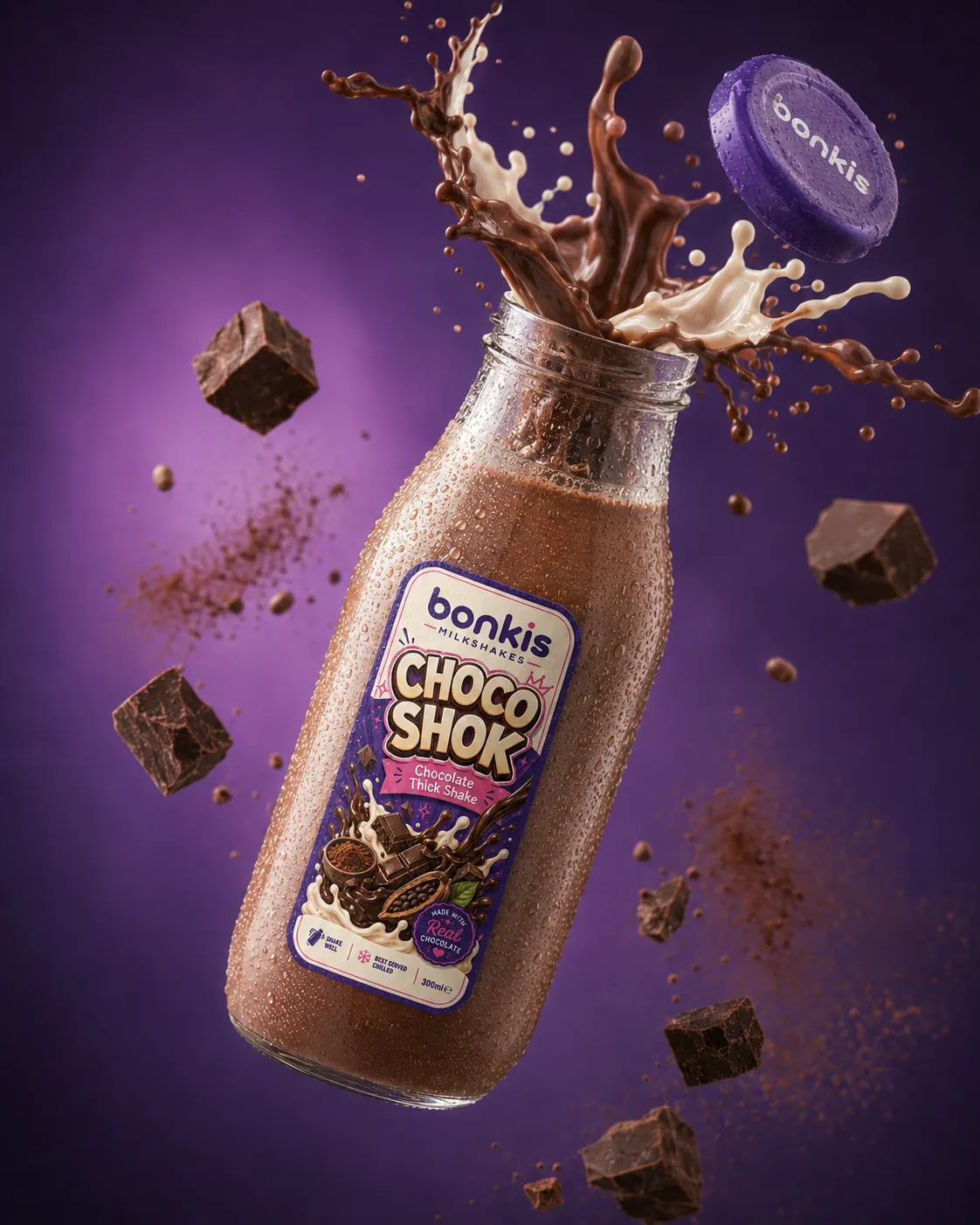 Choco Shok, mid-splash